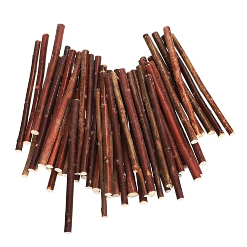 Hemobllo 50 Stück Natürliche Holzstäbe Bastelzweige für DIY Handwerk Dekorationen Rustikale Holzäste Sicher Glatt Verarbeitet Vielseitig Verwendbar von Hemobllo