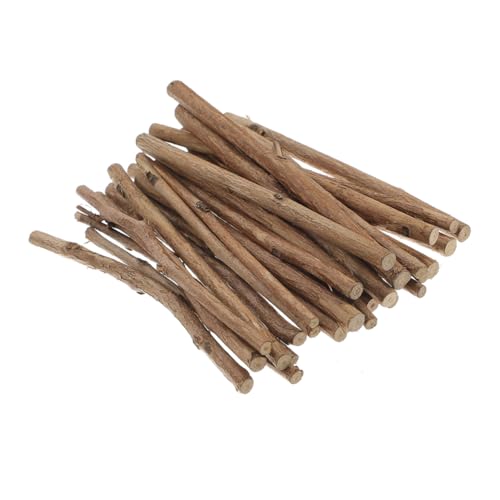 Hemobllo 50 Stück Natürliche Holzstäbe Starke Kleine Bastelzweige für DIY Dekoration Holzstäbchen mit Glatten Schnittkanten für Vasen Foto Requisiten und Kreative Kunstprojekte von Hemobllo