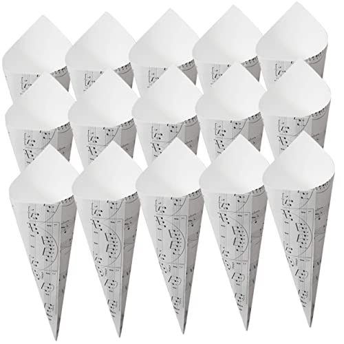 Hemobllo 50 Stück Papierblütenkegel aus Kraftpapier Kleine Blütenhalter Hochzeitsparty Dekoration Vielseitig Einsetzbar mit Bändern oder Leinenkordel für Hochzeitsempfang und von Hemobllo
