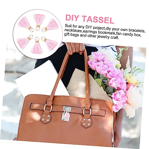 Hemobllo 50 Stück Quasten Anhänger mit Metallring DIY Schlüsselanhänger Bastelzubehör Pinke Troddeln für Schmuck Taschen Wohnaccessoires Geschenkbox für Kreative Handarbeiten Hemobllo 50 Stück Quasten Anhänger mit Metallring DIY Schlüsselanhänger Bastelzubehör Pinke Troddeln für Schmuck Taschen Wohnaccessoires Geschenkbox für Kreative Handarbeiten von Hemobllo