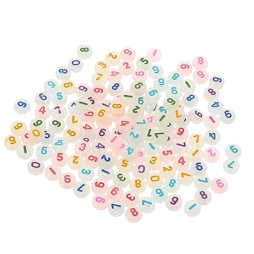 Hemobllo 500 Stück Leuchtende Acrylperlen Bunt DIY Schmuckperlen für Armbänder und Halsketten Lose Bastelperlen für Handwerk und Schmuckherstellung Vielseitig Einsetzbar von Hemobllo