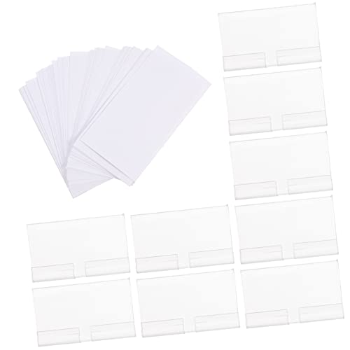 Hemobllo 50Sätze Draht Regal Etikettenhalter Transparente für Lagerbehälter Einfach Anzubringen Entfernen für Regale Supermärkten und Geschäften Hemobllo 50Sätze Draht Regal Etikettenhalter Transparente für Lagerbehälter Einfach Anzubringen Entfernen für Regale Supermärkten und Geschäften von Hemobllo