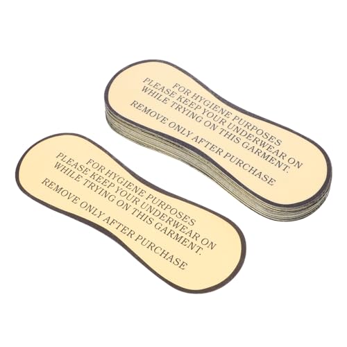 Hemobllo 50Stücke Badebekleidungs Schutzaufkleber Hygieneetiketten für Selbstklebend für Damen Badeanzüge und Schwimmshorts von Hemobllo