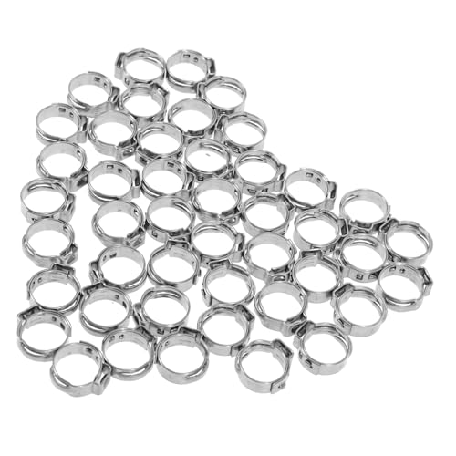 Hemobllo 50Stücke Pex Crimp Ringe aus Schlauchklemmen für Sichere Rohrverbindungen Passend für Pex Rohre mit Einfach zu Installieren Hemobllo 50Stücke Pex Crimp Ringe aus Schlauchklemmen für Sichere Rohrverbindungen Passend für Pex Rohre mit Einfach zu Installieren von Hemobllo
