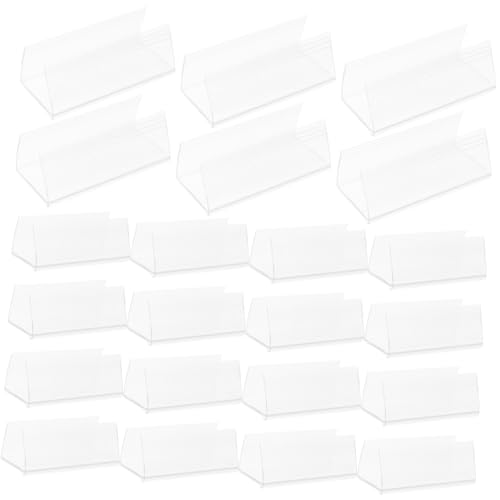 Hemobllo 50Stücke Transparente Drahtetikettenhalter Wiederverwendbare Preisschilder für Regale Robustes für Einzelhandel und Supermarkt Einsätze von Hemobllo