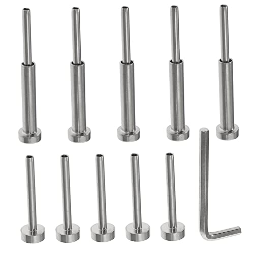 Hemobllo 5Paare Kabelgeländer Kit mit Spanner für Drahtseil für Metallpfosten Sowohl für Innen Außeneinsätze Hemobllo 5Paare Kabelgeländer Kit mit Spanner für Drahtseil für Metallpfosten Sowohl für Innen Außeneinsätze von Hemobllo