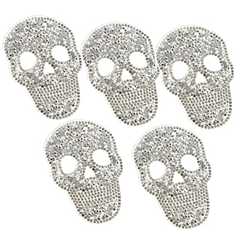 Hemobllo 5Stücke Glitzer Skull Aufnäher Multifunktions Patches zum Aufbügeln Dekorative Rückenteile für Kleidung Taschen und Hüte Strass Bügelbilder für DIY Projekte und Reparaturen Hemobllo 5Stücke Glitzer Skull Aufnäher Multifunktions Patches zum Aufbügeln Dekorative Rückenteile für Kleidung Taschen und Hüte Strass Bügelbilder für DIY Projekte und Reparaturen von Hemobllo