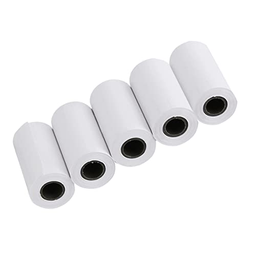 Hemobllo 5Stücke Selbstklebende Thermoetiketten für Büro und Organisation Thermopapier für Jars Flaschen Container Dokumente Weiß von Hemobllo