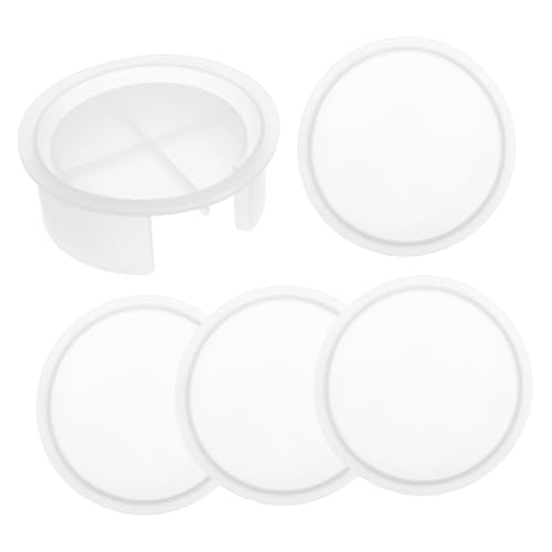 Hemobllo 5Stücke Silikonformen für Untersetzer Runde Epoxidharz Gießformen für DIY Bastelprojekte und Heimdekoration Wiederverwendbar und Langlebig Einfache Handhabung Hemobllo 5Stücke Silikonformen für Untersetzer Runde Epoxidharz Gießformen für DIY Bastelprojekte und Heimdekoration Wiederverwendbar und Langlebig Einfache Handhabung von Hemobllo