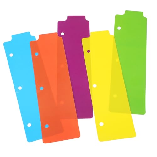 Hemobllo 5Stücke Teiliges Binder Trenner für Notebooks Abnehmbare Registerkarten Organisieren von Dokumenten für Präsentationen Journale und Berichte von Hemobllo