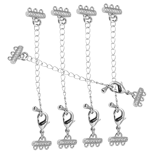 Hemobllo 5Stücke Teiliges Kettenverlängerungsset für Armbänder Glatt Poliert für DIY Schmuckprojekte Langlebig und Einfach zu Verwenden von Hemobllo
