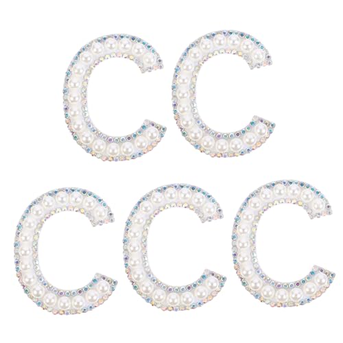 Hemobllo 5Stücke Teiliges Perl Alphabet Patches Bügel Applikationen für Kleidung Taschen Hüte Hochwertige Stoffe Handwerkszubehör für DIY Projekte und Reparaturen Hemobllo 5Stücke Teiliges Perl Alphabet Patches Bügel Applikationen für Kleidung Taschen Hüte Hochwertige Stoffe Handwerkszubehör für DIY Projekte und Reparaturen von Hemobllo