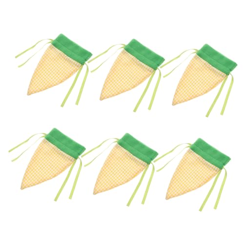 Hemobllo 6 Stück Karottenbündeltasche Utensilienhülle Hasen-Geschenktüten Ostertüten Karottentüten für Ostern Geschenktüten mit Kordelzug Osterbonbeutel Besteckhalter Plüschstoffe von Hemobllo