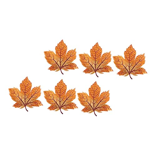 Hemobllo 6 Stück Teiliges Ahornblatt Bügelflicken Bunte Stickerei Applikationen für Kleidung DIY Vielseitige Aufnäher zum Aufbügeln oder Annähen für Herbstmode Schals Hüte und von Hemobllo