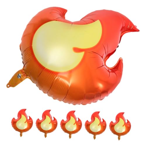 Hemobllo 6 Stück Teiliges Aluminiumfolie Flammen Luftballons Feuerwehrthemen Geburtstag Partydeko für Jungen Auslaufsichere Lebendige Flammenform für Vielseitige Feierlichkeiten Hemobllo 6 Stück Teiliges Aluminiumfolie Flammen Luftballons Feuerwehrthemen Geburtstag Partydeko für Jungen Auslaufsichere Lebendige Flammenform für Vielseitige Feierlichkeiten von Hemobllo