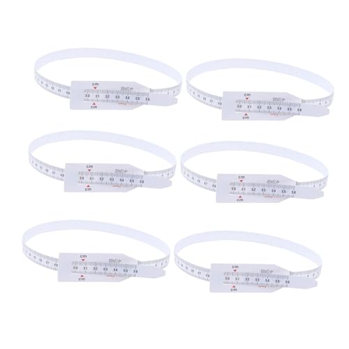 Hemobllo 6 Stück Teiliges Flexibles Kunststoff Maßband für Kopfumfang und Armumfang Tragbares Kalibriertes Messband für Junge Mädchen und Geruchlos und Hautfreundlich Hemobllo 6 Stück Teiliges Flexibles Kunststoff Maßband für Kopfumfang und Armumfang Tragbares Kalibriertes Messband für Junge Mädchen und Geruchlos und Hautfreundlich von Hemobllo