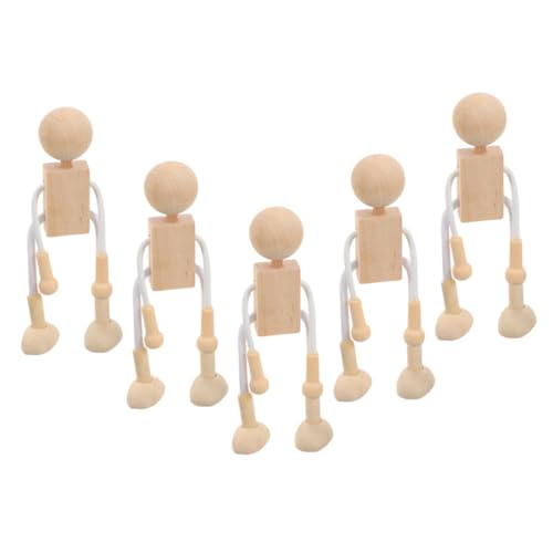 Hemobllo 6 Stück Teiliges Holzspielzeug zum Bemalen Kleine DIY Holzfiguren für Kreative Bastelpuppe aus Naturbelassenem Holz Fördert Feinmotorik und Fantasie Hemobllo 6 Stück Teiliges Holzspielzeug zum Bemalen Kleine DIY Holzfiguren für Kreative Bastelpuppe aus Naturbelassenem Holz Fördert Feinmotorik und Fantasie von Hemobllo