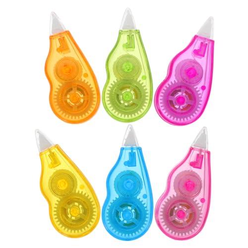 Hemobllo 6 Stück Teiliges Korrekturband Weiß Langlebiges Abs Material Ergonomisch Tragbar Schnelltrocknend für Schule Büro Basteln und Beschriften Hemobllo 6 Stück Teiliges Korrekturband Weiß Langlebiges Abs Material Ergonomisch Tragbar Schnelltrocknend für Schule Büro Basteln und Beschriften von Hemobllo