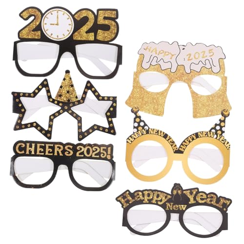 Hemobllo 6 Stück Teiliges Kreative Year Partybrillen aus Papier Witzige Fotorequisiten für Silvesterfeier Hautfreundlich Glatte Oberfläche Passend für Neujahrs Events und Fotospaß Hemobllo 6 Stück Teiliges Kreative Year Partybrillen aus Papier Witzige Fotorequisiten für Silvesterfeier Hautfreundlich Glatte Oberfläche Passend für Neujahrs Events und Fotospaß von Hemobllo