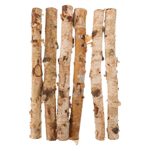Hemobllo 6 Stück Teiliges Natürliche Weiße Birkenholzstäbe Dünne Trockene Holzstäbe zum Basteln Dekorieren für Blumenarrangements Flexible Holzscheite für DIY Handwerk Hemobllo 6 Stück Teiliges Natürliche Weiße Birkenholzstäbe Dünne Trockene Holzstäbe zum Basteln Dekorieren für Blumenarrangements Flexible Holzscheite für DIY Handwerk von Hemobllo