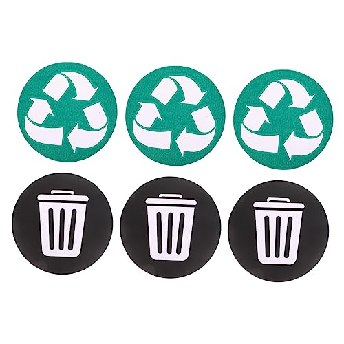Hemobllo 6 Stück Teiliges Selbstklebende Wasserdichte Mülltonnen Aufkleber aus Robustem für Mülltrennung Recycling Etiketten Abwaschbar und Langlebig Geeignet für Haushalt und Schule Hemobllo 6 Stück Teiliges Selbstklebende Wasserdichte Mülltonnen Aufkleber aus Robustem für Mülltrennung Recycling Etiketten Abwaschbar und Langlebig Geeignet für Haushalt und Schule von Hemobllo
