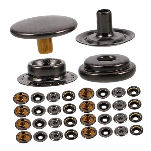 Hemobllo 60 Sätze Teiliges Metall Druckknopf für DIY Kleidung Jacken Mäntel Taschen Langlebige Druckknöpfe mit Einfachem Vier Teil Schnappverschluss für Stoff von Hemobllo