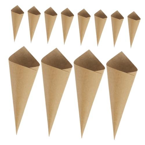 Hemobllo 60 Stück Papierkonfetti für Hochzeit Kegelform aus Papier Vielseitig Einsetzbar für Vintage und Retro Partys für DIY Dekoration und Personalisierte Hochzeitsfeiern von Hemobllo