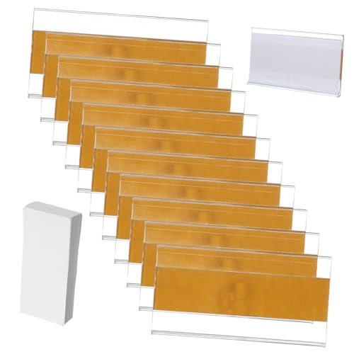 Hemobllo 60 Stück Teiliges Transparente Selbstklebende Etikettenhalter mit Weißen Papieretiketten für Regale und Körbe Langlebig Einfache Organisation für Büro und Lager Hemobllo 60 Stück Teiliges Transparente Selbstklebende Etikettenhalter mit Weißen Papieretiketten für Regale und Körbe Langlebig Einfache Organisation für Büro und Lager von Hemobllo