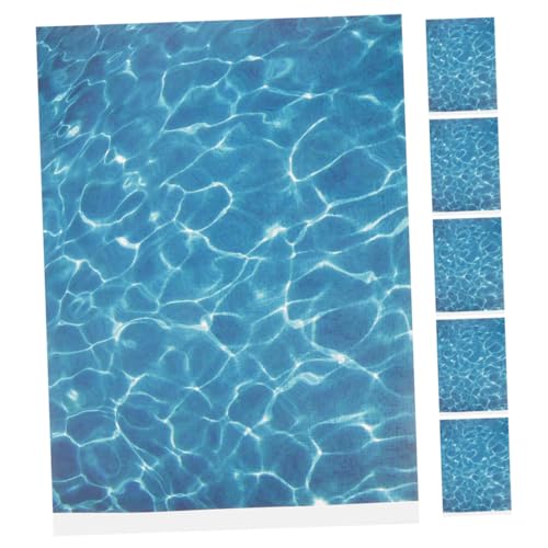 Hemobllo 6Blätter Selbstklebende Wasser Ripper Aufkleber für Diorama und Seen Szenen DIY Architektonische Modelle Realistisches Wasserwellen Design von Hemobllo