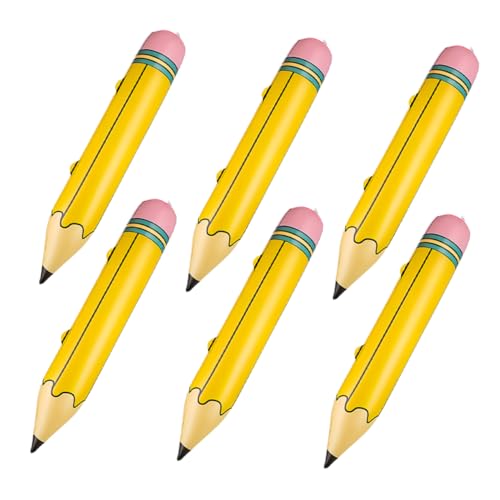 Hemobllo 6Stücke Aufblasbare Bleistift Ballons Große Partydekoration für Geburtstagsfeiern Kinderfreundliches Aufblasbares Ornament für Schulanfang und Kinderpartys Hemobllo 6Stücke Aufblasbare Bleistift Ballons Große Partydekoration für Geburtstagsfeiern Kinderfreundliches Aufblasbares Ornament für Schulanfang und Kinderpartys von Hemobllo