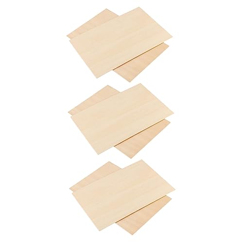 Hemobllo 6Stücke Leere Holzscheiben Unbeschichtete DIY Holzplatten für Projekte zum Bemalen und Basteln von Geschenketiketten Dekorationen und Mehr von Hemobllo