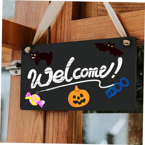 Hemobllo 72 Stück Teiliges Halloween Holz Deko Langlebige DIY Holzchips für Bastelarbeiten Vielseitige Handgefertigte Holzfiguren Polierte Kanten und Geruchlos für Fest und von Hemobllo