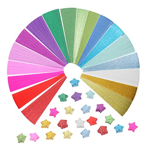 Hemobllo 720 Blatt Origami Papier für Glitzernde Stern Papierstreifen Farben Mattierte Bastelpapier Streifen für DIY Faltarbeiten und Kreative Handwerksprojekte Hemobllo 720 Blatt Origami Papier für Glitzernde Stern Papierstreifen Farben Mattierte Bastelpapier Streifen für DIY Faltarbeiten und Kreative Handwerksprojekte von Hemobllo