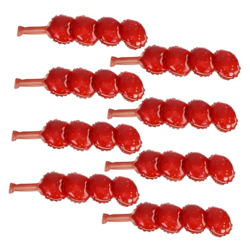 Hemobllo 8 Stück Ballon-requisiten Lebensmittel-pe-ballon Kandierte Hagebutten-mottoparty Kandierte Haws-dekorationsballons Snack Kandierte Haws-dekorationen Kandierter Haws-pe-ballon Sport von Hemobllo