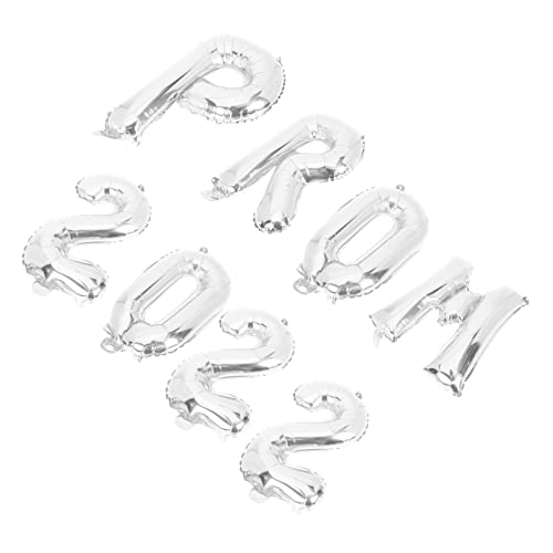 Hemobllo 8 Stück Ballonanzug Party Abschlussball 2022 Zeichen Ballongirlande Für Den Abschluss 2022 Herzlichen Glückwunsch Absolvent Ballons Farben Und Silver Aluminiumfolie von Hemobllo