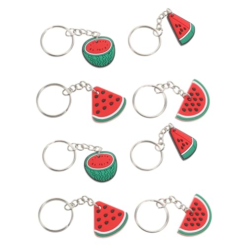 Hemobllo 8 Stück Pvc Wassermelonen Schlüsselanhänger Wassermelonen Imitation Schlüsselanhänger Party Kreativer Wassermelonen Schlüsselanhänger Taschenanhänger von Hemobllo