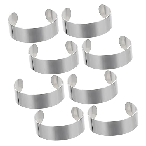 Hemobllo 8 Stück Teiliges Armreif Rohlinge Verstellbare Blank Manschetten für DIY Schmuckherstellung Armband Innenkern für Lederarmband Prägung und Gestaltung Hemobllo 8 Stück Teiliges Armreif Rohlinge Verstellbare Blank Manschetten für DIY Schmuckherstellung Armband Innenkern für Lederarmband Prägung und Gestaltung von Hemobllo