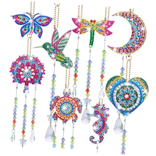 Hemobllo 8 Stück Teiliges Diamond Pendant Painting Kit Acryl Diamond Art Anhänger Vielseitige Dekoration für Taschen Zuhause Büro Langlebig Handgefertigt Funkelnde Streudeko Hemobllo 8 Stück Teiliges Diamond Pendant Painting Kit Acryl Diamond Art Anhänger Vielseitige Dekoration für Taschen Zuhause Büro Langlebig Handgefertigt Funkelnde Streudeko von Hemobllo
