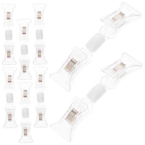 Hemobllo 8Stücke Doppelseitige Preisschild Clip Halter Transparente Schilderklammern für Geschäft und Büro Langlebig und Vielseitig für Preisschilder Fotos und Notizen von Hemobllo