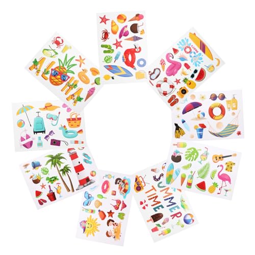 Hemobllo 9 Blätter Sommerparty -aufkleber Abdeckung Kind Luau-strandaufkleber Tropische Fensteraufkleber Dekorationen Urlaub Fenster Haften Hawaii Vorhangstange Stickbilder Pvc Hemobllo 9 Blätter Sommerparty -aufkleber Abdeckung Kind Luau-strandaufkleber Tropische Fensteraufkleber Dekorationen Urlaub Fenster Haften Hawaii Vorhangstange Stickbilder Pvc von Hemobllo