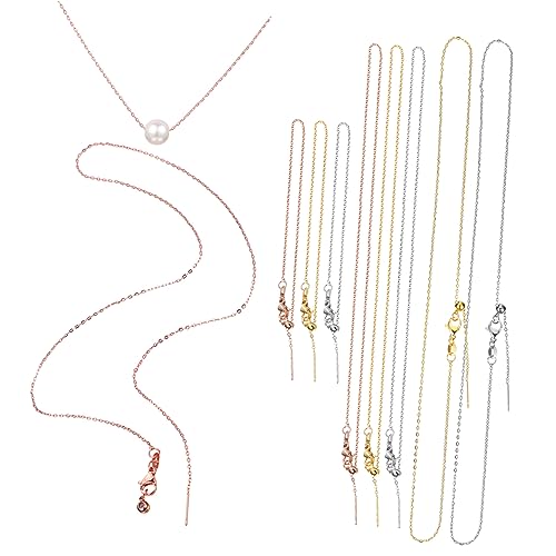 Hemobllo 9 Stück Teiliges Schmuckketten aus Vergoldetem Kupfer Armband Schlüsselbein Kette Pullover Kette Langlebig Electroplated Vielseitig für Halsketten Schmuckherstellung von Hemobllo