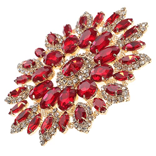 Hemobllo Ab Farbige Applikation für DIY Kleidung Strass Patch für Broschen und Hochzeitskleider Bügel und Nähbar mit Goldunterlage von Hemobllo