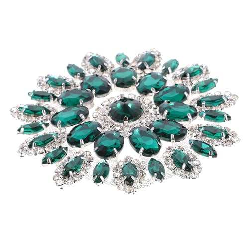 Hemobllo Ab Farbverlauf Strass Applikation Brosche Grün Silber Basis DIY Kleidung Dekorative Reparatur Patches für Hochzeit Handarbeit Mode Accessoire Hemobllo Ab Farbverlauf Strass Applikation Brosche Grün Silber Basis DIY Kleidung Dekorative Reparatur Patches für Hochzeit Handarbeit Mode Accessoire von Hemobllo