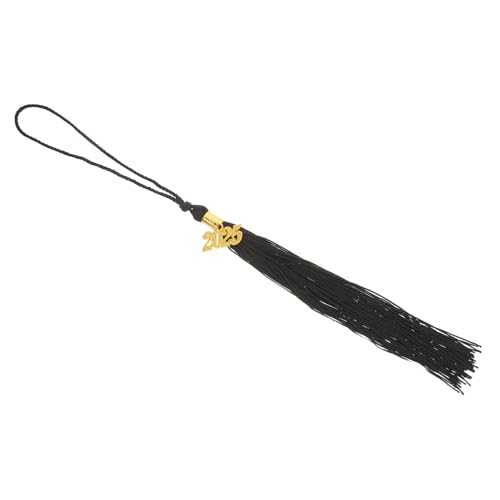 Hemobllo Abschlusskappen Quaste Schwarz mit Goldfarbenem Jahresanhänger Leichte Bewegliche Dekoration für Jugend und Abschlussfeier Komfortables Accessoire für Individuellen Stil Hemobllo Abschlusskappen Quaste Schwarz mit Goldfarbenem Jahresanhänger Leichte Bewegliche Dekoration für Jugend und Abschlussfeier Komfortables Accessoire für Individuellen Stil von Hemobllo