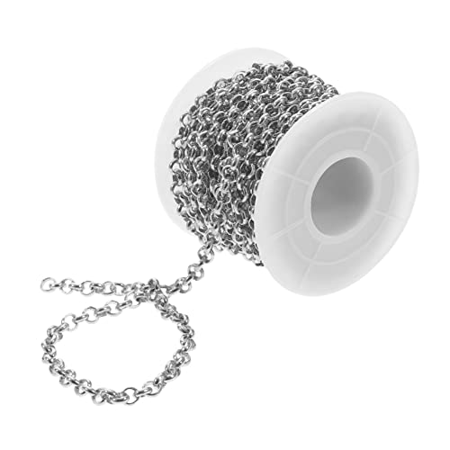 Hemobllo Aluminium Kette für DIY Schmuckherstellung Gedrehte Gliederkette Goldfarbene O Kette Vielseitig für Taschen Kleidung Langlebig und Kratzfest von Hemobllo