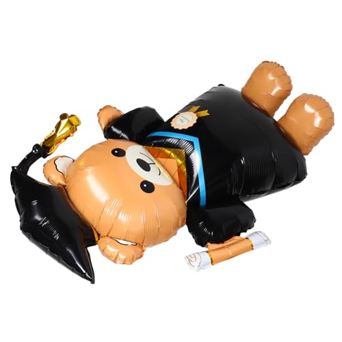 Hemobllo Bärenballon Zum Schulabschluss Aufblasbarer Bär Glückwunschballon Glückwunschballon Folienballon Cartoon Ballons Abschlusszubehör Schwarze Aluminiumfolie Hemobllo Bärenballon Zum Schulabschluss Aufblasbarer Bär Glückwunschballon Glückwunschballon Folienballon Cartoon Ballons Abschlusszubehör Schwarze Aluminiumfolie von Hemobllo