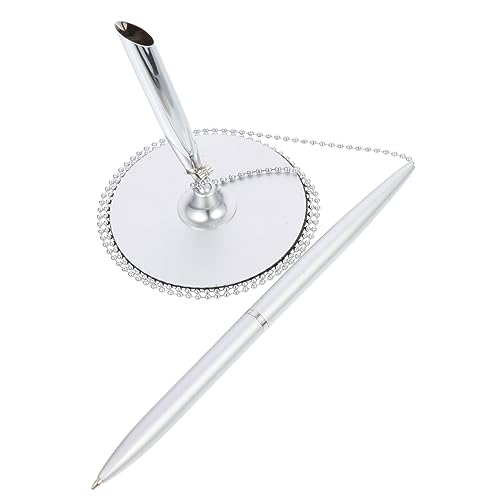 Hemobllo Business Signature Pen mit Kettenhalterung Multifunktionaler Tisch Stift für und Hotel Eleganter Vertikaler Kugelschreiber mit Fließender und Stilvollem Design Hemobllo Business Signature Pen mit Kettenhalterung Multifunktionaler Tisch Stift für und Hotel Eleganter Vertikaler Kugelschreiber mit Fließender und Stilvollem Design von Hemobllo