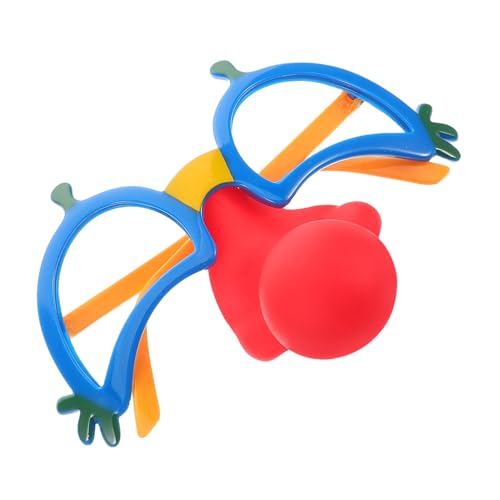 Hemobllo Clown-Brille mit roter Nase gläser Spaß Ornament Erwachsene dekorativ Gefälligkeiten für Zirkuspartys Kind Brillen Kleid karneval brille Clown-Accessoire Fotokabine Plastik Hemobllo Clown-Brille mit roter Nase gläser Spaß Ornament Erwachsene dekorativ Gefälligkeiten für Zirkuspartys Kind Brillen Kleid karneval brille Clown-Accessoire Fotokabine Plastik von Hemobllo