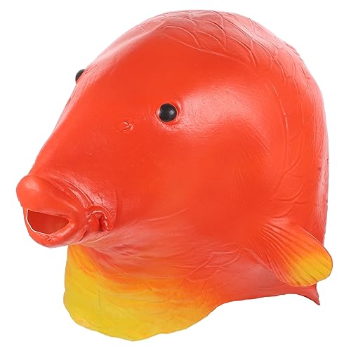 Hemobllo Cosplay Maske für Halloween Lebensechte Karpfenkopfmaske Kreative Tiermaske für Karneval und Partys Leicht und Bequem für Kostümpartys Hemobllo Cosplay Maske für Halloween Lebensechte Karpfenkopfmaske Kreative Tiermaske für Karneval und Partys Leicht und Bequem für Kostümpartys von Hemobllo