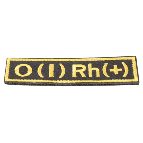 Hemobllo Dekorativer O Blutgruppen Aufnäher Gestickter Patch Für Kleidung Rucksack Jacke Taktische Bekleidung Individuell Anpassbar Verarbeitet von Hemobllo